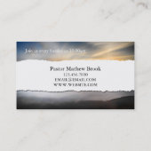 Kerkpastoergodsdienst Christelijk christendom Visitekaartje (Achterkant)