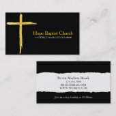 Kerkpastoergodsdienst Christelijk christendom Visitekaartje (Voorkant / Achterkant)