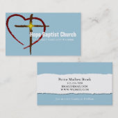 Kerkpastoergodsdienst Christelijk christendom Visitekaartje (Voorkant / Achterkant)