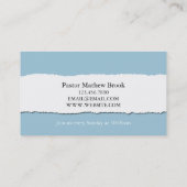 Kerkpastoergodsdienst Christelijk christendom Visitekaartje (Achterkant)