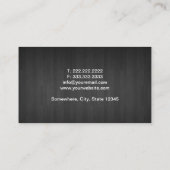 Kerkpastoor Elegant Dark Wood Background Visitekaartje (Achterkant)