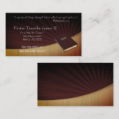 Kerkpastor en Bijbelse Visitekaartje (Voorkant / Achterkant)