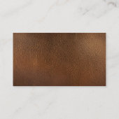 Kerkpastor gouden lederen Visitekaartjes (Achterkant)