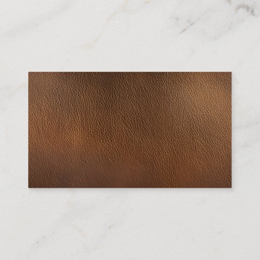 Kerkpastor gouden lederen Visitekaartjes (Achterkant)