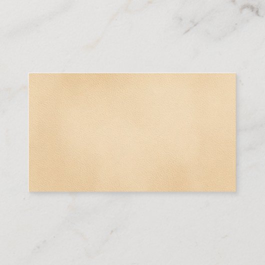 Kerkpastor gouden lederen Visitekaartjes (Achterkant)