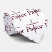 Kerkpastor Gray Cross Stropdas (Opgerold)