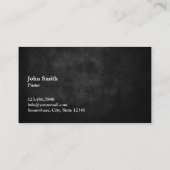 Kerkpastor Rustic Chalkboard Visitekaartje (Achterkant)