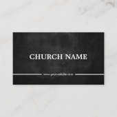 Kerkpastor Rustic Chalkboard Visitekaartje (Voorkant)