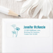 Kerkruibots, modern, dunne trouwlabel etiket (Insitu)