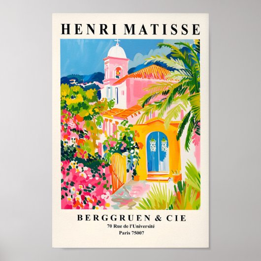 Kerkschilderkunst geïnspireerd door Henri Matisse, Poster (Voorkant)