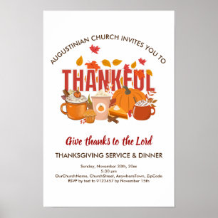 KERKSERVICE EN Thanksgiving Diner Poster