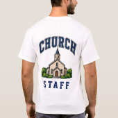 ⛪ Kerkstaf Team Typografie 👕 T-shirt (Achterkant)
