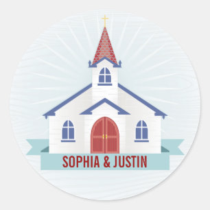 Kerkstickers Ronde Sticker