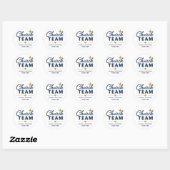 Kerkteamlogo voor vrijwilligers ronde sticker (Vel)