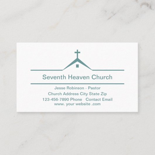 Kerkthema Moderne eenvoudige Visitekaartjes (Voorkant)