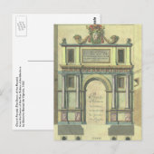  kerktoegangsarchitectuur voor nieuwigheden briefkaart (Voorkant / Achterkant)