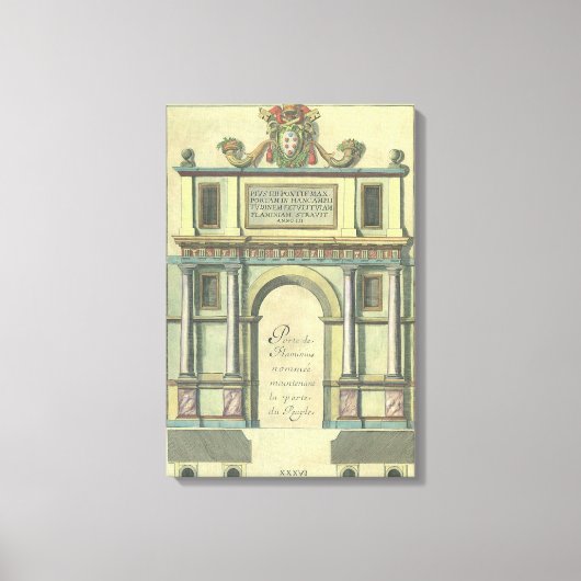  kerktoegangsarchitectuur voor nieuwigheden canvas afdruk (Voorkant)