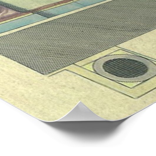  kerktoegangsarchitectuur voor nieuwigheden poster (Hoek)