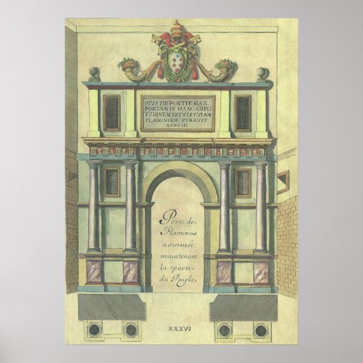  kerktoegangsarchitectuur voor nieuwigheden poster (Voorkant)