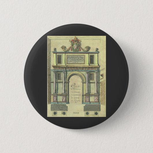 kerktoegangsarchitectuur voor nieuwigheden ronde button 5,7 cm (Voorkant)