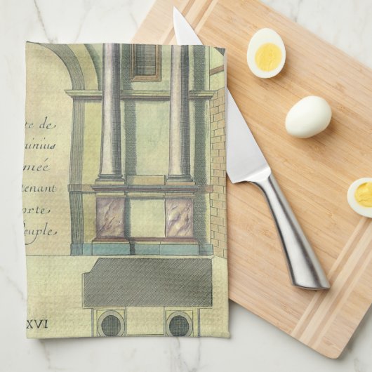 kerktoegangsarchitectuur voor nieuwigheden theedoek (Quarter Fold)