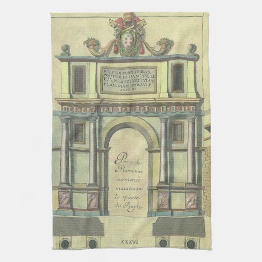  kerktoegangsarchitectuur voor nieuwigheden theedoek (Verticaal)