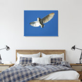 Kerkuil in dagvlucht canvas afdruk (Insitu (Slaapkamer))