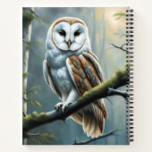 Kerkuil in het bos notitieboek (Achterkant)