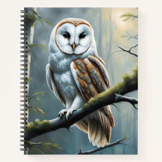 Kerkuil in het bos notitieboek (Voorkant)