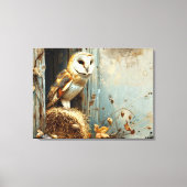 kerkuil in het najaar 32x24 canvas afdruk (Voorkant)