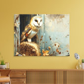 kerkuil in het najaar 32x24 canvas afdruk (Insitu (Woonkamer))