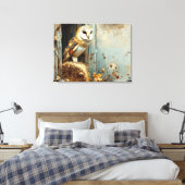  kerkuil in het najaar 32x24 canvas afdruk (Insitu (Slaapkamer))