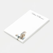 Kerkuil in het wild Roofvogel op maat gemaakte naa Post-it® Notes (Schuin)
