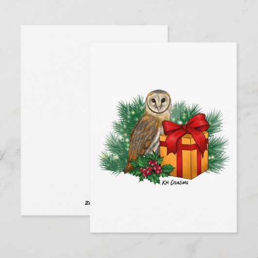 Kerkuil - kerstkaart (Voorkant / Achterkant)