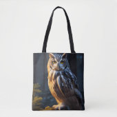 kerkuil kleurrijk tote bag (Voorkant)