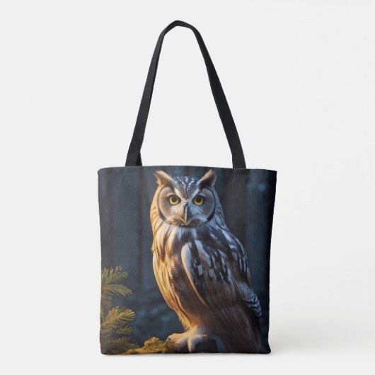 kerkuil kleurrijk tote bag (Achterkant)