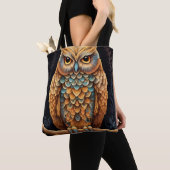 kerkuil kleurrijk tote bag (Dichtbij)