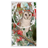 Kerkuil met bessen/Florale cadeautas (Achterkant)