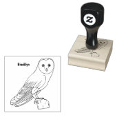 Kerkuil vogel cartoon illustratie rubberstempel (Gestempeld)