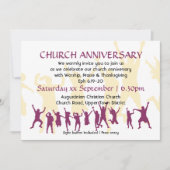 KERKVERJAARDAG Modern Aanpasbaar Bourgondiër Kaart (Voorkant)