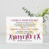 KERKVERJAARDAG Modern Aanpasbaar Bourgondiër Kaart (Staand voorkant)