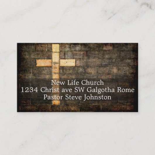 kerkvisitekaartje visitekaartje (Voorkant)