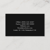 kerkvisitekaartje visitekaartje (Achterkant)