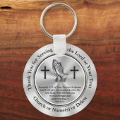  kerkvrijwilligers — Geschenken voor waardering Sleutelhanger (Voorkant)