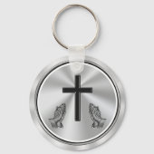  kerkvrijwilligers — Geschenken voor waardering Sleutelhanger (Achterkant)