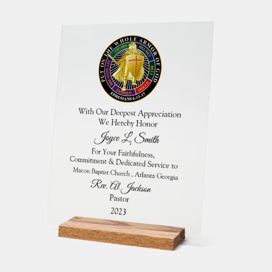 kerkwaardering acryl bord (Hoek)