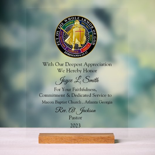 kerkwaardering acryl bord (Neutraal)