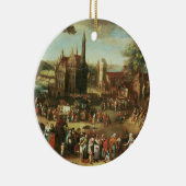 Kermesse bij Avdenarde Keramisch Ornament (Rechts)