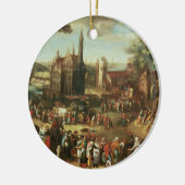Kermesse bij Avdenarde Keramisch Ornament (Links)