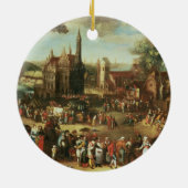 Kermesse bij Avdenarde Keramisch Ornament (Achterkant)